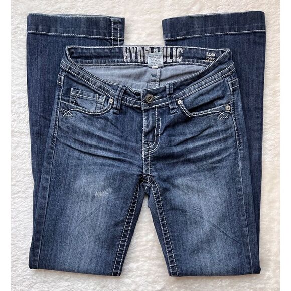 𝅺Hydraulic Lola Curvy Slim Boot Jeans, Size 9/10 - Picture 3 of 15